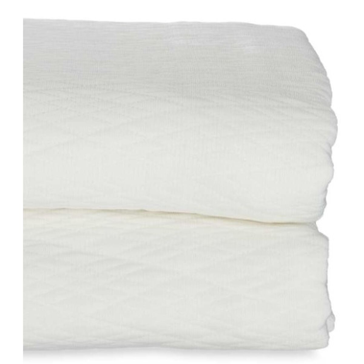 Bedspread (quilt) Gift Decor White 180 x 260 cm Rhombus (4 Units)